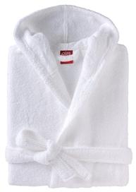 Peignoir capuche Coton peigné 450 gr m2 Blanc Tout Peignoir capuche Coton peigné