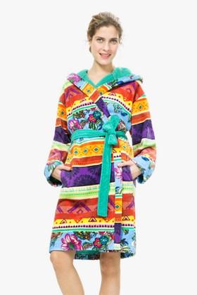 Peignoir éponge Desigual - Tribal Galactic - Small