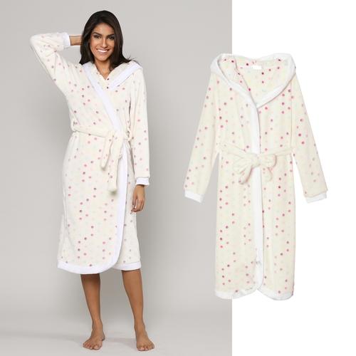 Peignoir avec motif à pois