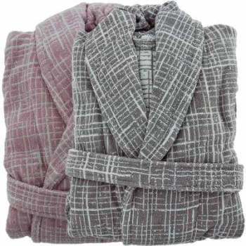 Peignoir de bain Col Chale Jacquard QUARTZ 420gr m Peignoir de bain Col Chale