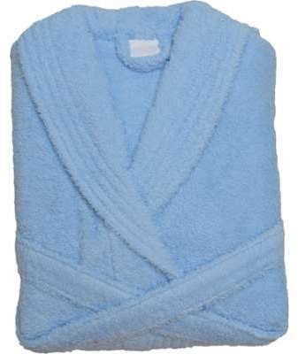 Peignoir éponge mixte CONFORT Bleu ciel Peignoir éponge mixte CONFORT