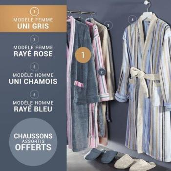 Peignoir Slide Gris S