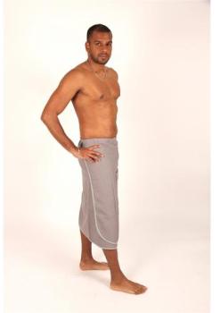 Paréo homme gris clair personnaliser Paréo homme gris clair personnaliser