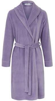 Le peignoir en éponge velours Peter Hahn mauve Le peignoir en éponge velours