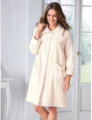 Le peignoir en éponge Peter Hahn beige Le peignoir en éponge Peter