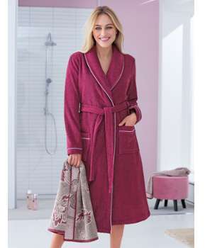 Le peignoir Peter Hahn mauve Le peignoir Peter Hahn mauve