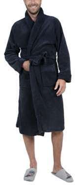 Peignoir velours homme Couleur - Marine Taille - M Peignoir velours homme Couleur