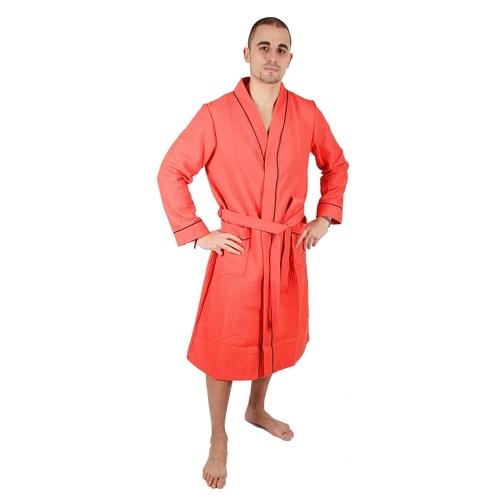 Peignoir homme nid dabeille capucine grandes tail