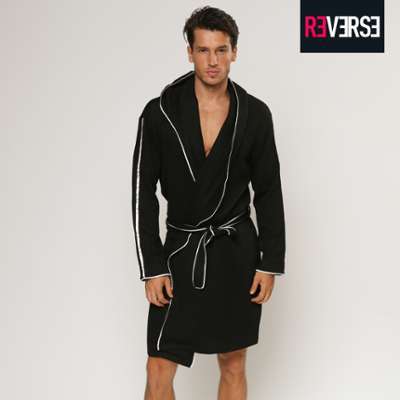 Robe de chambre bicolore