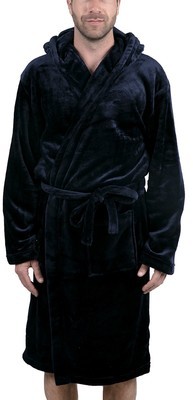 Peignoir Velours Homme Couleur - Marine, Taille -