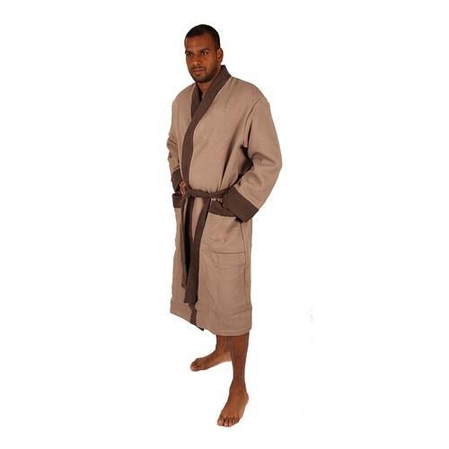Peignoir homme éponge CLARA cappuccino grandes tai