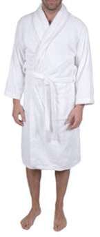 Peignoir éponge homme Couleur - Blanc Taille - M L Peignoir éponge homme Couleur