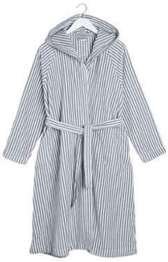 Peignoir de bain Siro Mari gris-blanc M-L Peignoir de bain Siro Mari