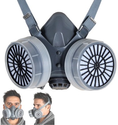 Demi-Masque respiratoire avec cartouches de TecTak