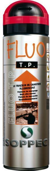 Traceur de chantier FLUO TP durée 12 mois Rouge fluorescent Traceur de chantier FLUO TP