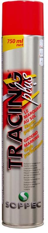 Traceur de lignes au sol Tracing Plus rouge RAL 3020 Traceur de lignes au sol Tracing