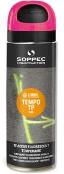 Traceur de chantier TEMPO TP fluorescent temporaire Traceur de chantier TEMPO