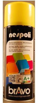 Bombe de peinture en aérosol 400 ml JAUNE SOLEIL BRILLANT Bombe de peinture en aérosol