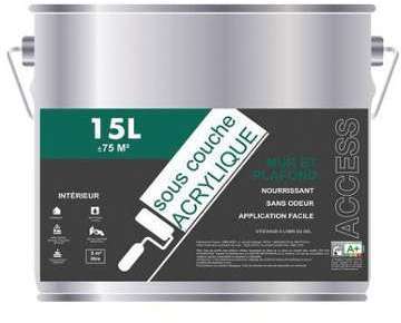 Peinture sous couche Access - 15L - Blanc Peinture sous couche Access