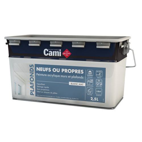 Peinture pour plafonds neufs - 2.5 L et 10 L
