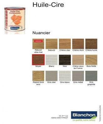 HUILE CIRE Noyer - 1 litre HUILE CIRE Noyer - 1 litre