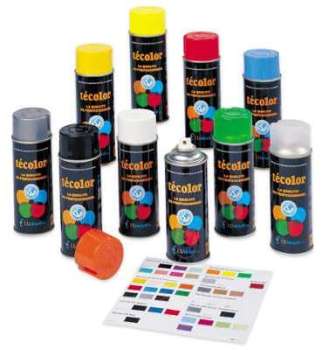 Bombe aérosol peinture acrylique mate 400ml - Coul