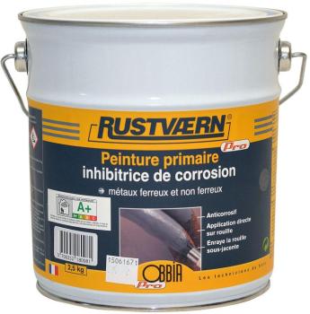 Rustvaern Noir (2,5kg) : Peinture primaire glycéro