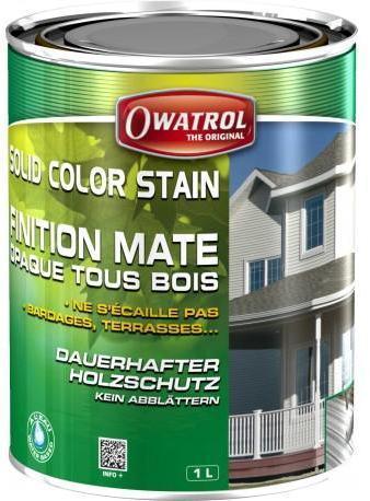 SOLID COLOR STAIN - Lasure Opaque Taupe - 1L - Dur