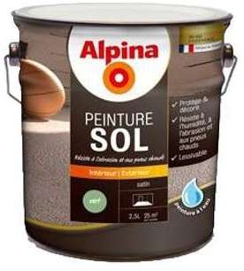 Peinture sol 2,5L Blanc - ALPINA