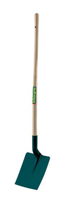 LEBORGNE - Pelle carrée tôle 25cm manche bois