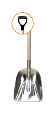 Pelle à neige aluminium 33cm manche bois poignée p
