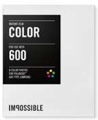 Impossible 600 Color Film avec cadre blanc - 8 pos