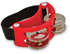 LATIN PERCUSSION LP188 TAMBOURIN AU PIED - 4 paire