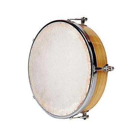 FUZEAU TAMBOURIN 20 CM PEAU NATURELLE SS CYMBALETT