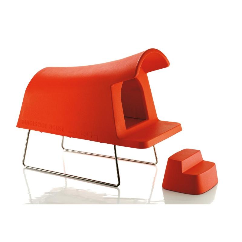 Magis Dog House - orange/with podium