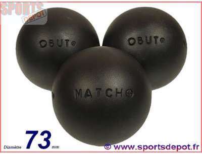 Boules de pétanque Obut - Match durete 73mm Boules de pétanque Obut -