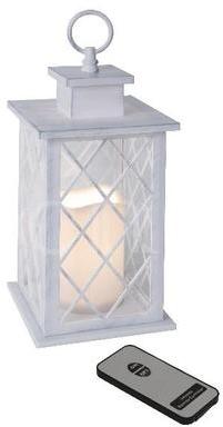 Lanterne 32cm avec bougie LED et télécommande
