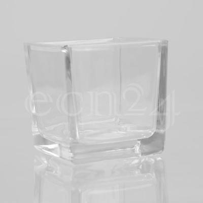 Vase de verre comme photophore set à 6 Vase de verre comme photophore