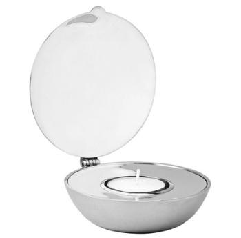 Shell - Bougeoir - nickel plated brass 10cm Shell - Bougeoir - nickel