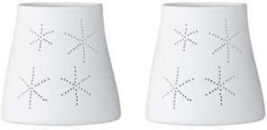 Votive Snowflake - Set de 2 photophores - blanc H 10cm Votive Snowflake - Set de