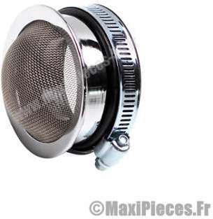 Filtre a air cornet chromé carburateur sha dellort