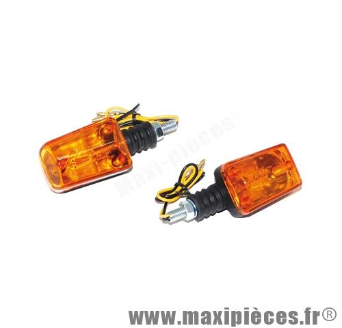 Clignotant universel rectangle pour moto quad 50 a