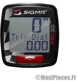 Compteur digital universel sigma mc10 pour moto sc