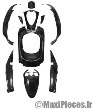 Kit carénage carrosserie noir pour scooter mio sym