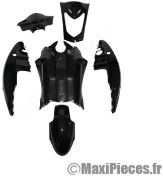 Kit carénage carrosserie noir pour scooter agility