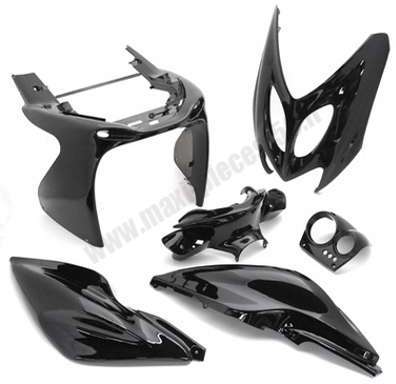 Kit carénage noir mbk nitro/aerox (6 pièces)