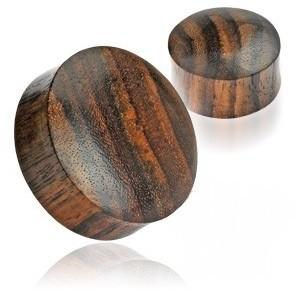 Piercing plug organique en bois de sono