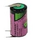 Pile lithium 3.6V ER14250 1/2AA avec pattes souder