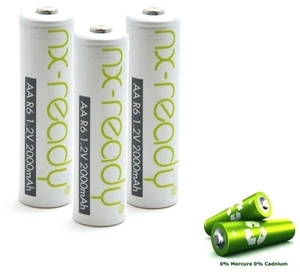 3 Accumulateurs NiMH NX READY AA LR06