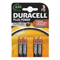 Pile AAA LR3 Duracell Plus Power - Blister de 4